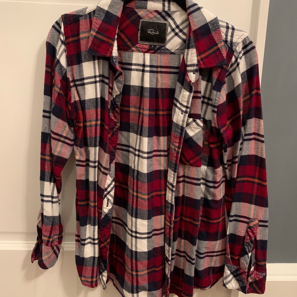 Rails Plaid Top
